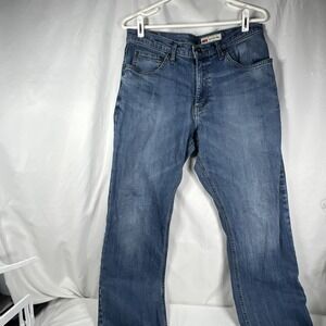 Wrangler 32x32 Jeans Mens Blue‎ BootcutWestern Medium Wash Denim